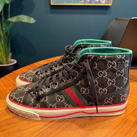 Gucci Tennis 1977 High Top Sneaker 9US 8UK Black